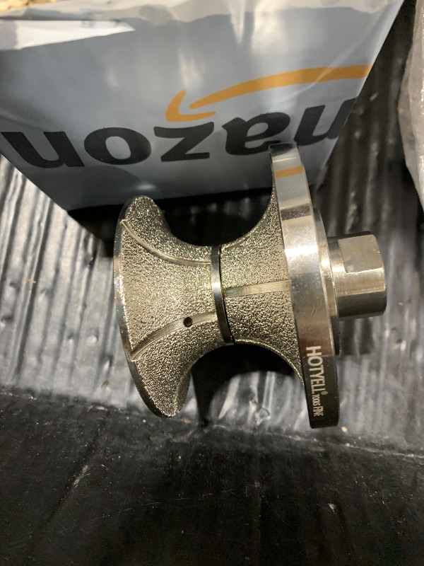Photo 1 of Full Bullnose Diamond Hand Profiler, Profile Router Bit Wheel with 5/8''-11 Thread for Granite, Marble, Concrete and Countertop Edge (V60 (2-3/8''))