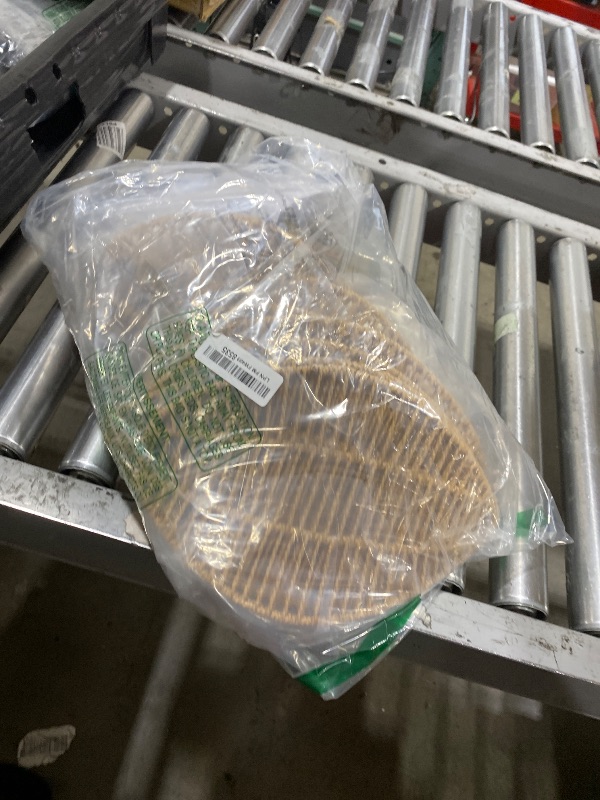 Photo 1 of 24” Floral Rattan Chandeliers for Dining Room, 3-Light Large Boho Pendant Lights Fixture, Hand Woven Wicker Ceiling Lights, Farmhouse Coastal Hanging Chandeliers for Kitchen Island Bedroom Living Room