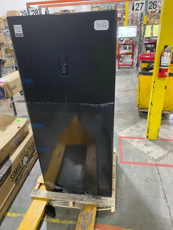 Photo 1 of BLACK+DECKER 17 Cu. Ft. Convertible Freezer Refrigerator, Upright Freezer with Glass Shelves, ENERGY STAR rated, Frost Free, BUC1700XB, Black