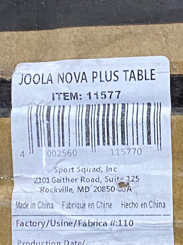 Photo 1 of Joola Nova Pro Plus Outdoor Table Tennis Table with Weatherproof Net Set
