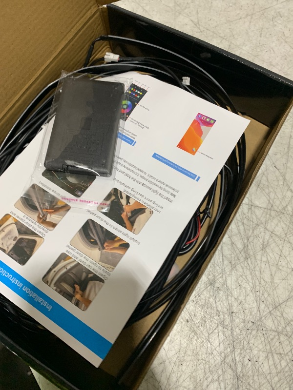 Photo 1 of Jushope Interior Car LED Strip Lights, Acrylic LED Lights for Car with Dynamic Dreamcolor Chasing, Ambient Lighting Kits Music Sync Wireless APP and RF Remote Control (10 in 1)