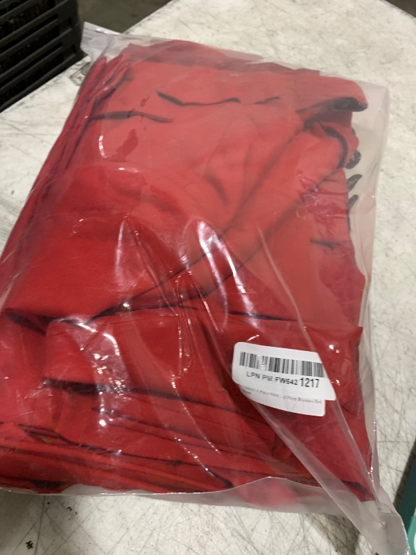 Photo 1 of Men's 3 Piece Slim Fit Suit Set One-Button Tuxedo Jacket Vest & Pants for Wedding Prom Business Red