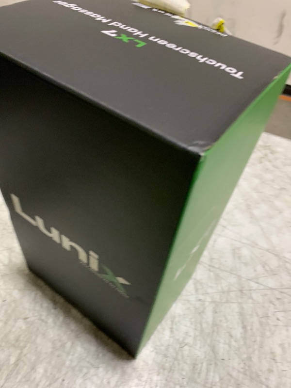 Photo 1 of Lunix LX7 FSA LCD Touchscreen Hand Massager, Heated Air Compression, for Arthritis & Carpal Tunnel Relief, Finger Numbness & Wrist Pain Relief, Cordless Rechargeable, Charcoal Black