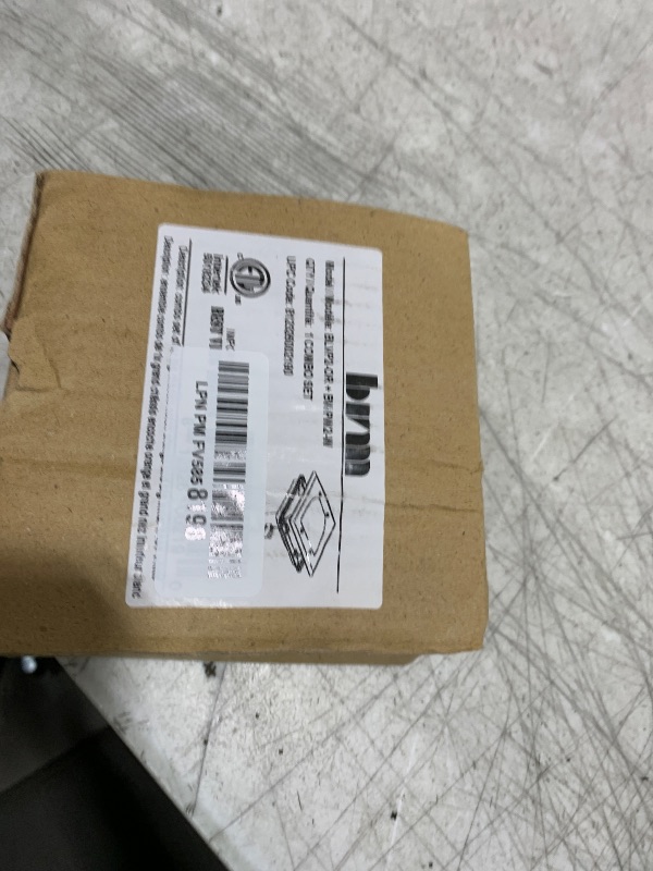 Photo 1 of 1 Pack Wall Plate Cable Pass Through with Bracket - In Wall Cable Management Kit - Recessed Cable Wall Plate Pair with Dual Gang Low Voltage Mounting Bracket - Decorator Cover for Low Voltage Cables