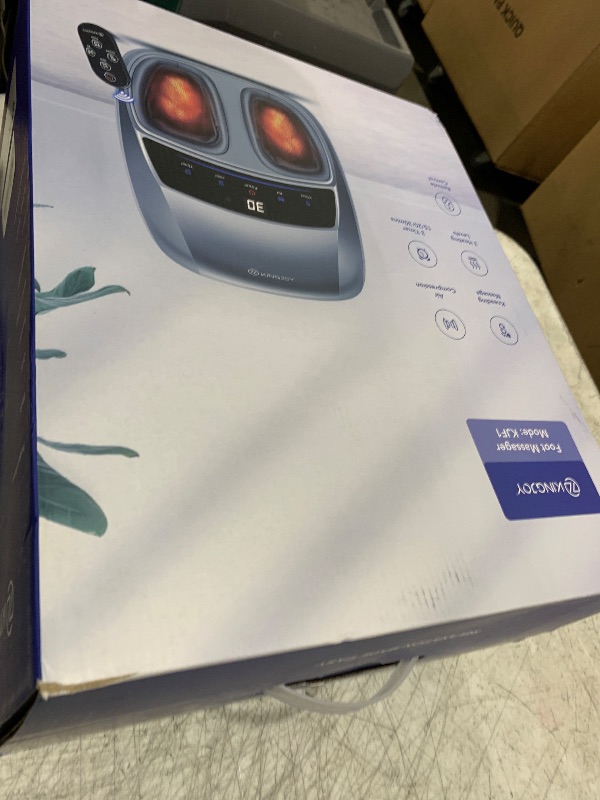 Photo 1 of KINGJOY Foot Massager with Heat for Neuropathy, [2026 Upgraded], Deep Kneading Shiatsu Foot Massager for Plantar Fasciitis, Fits Up to Men Size 14, Gifts for Women Mom Men Dad Seniors