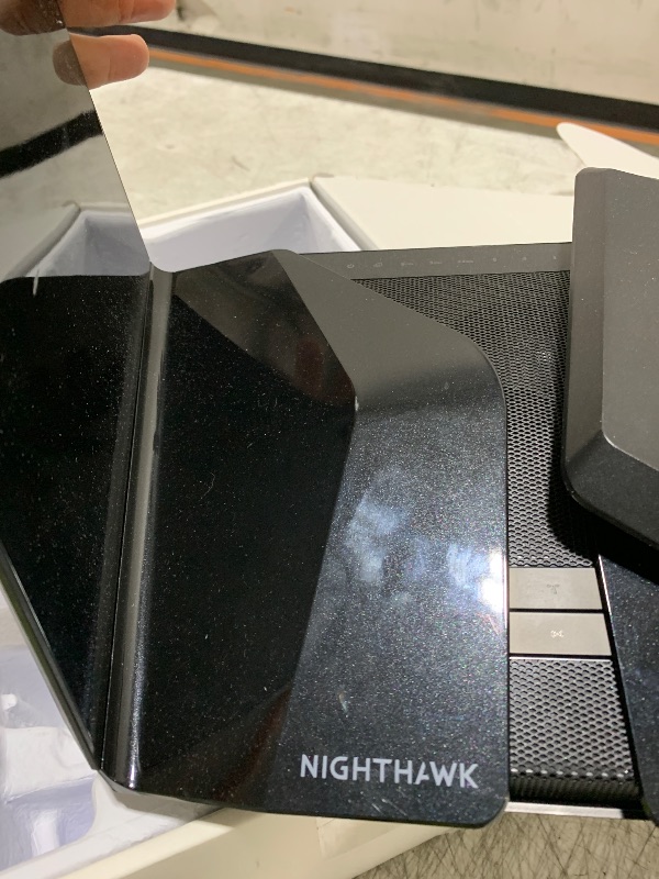 Photo 1 of NETGEAR Nighthawk WiFi 6E Router (RAXE500) - Security Features, 12-Stream Gigabit Router AXE11000 Tri-Band Wireless Speed (Up to 10.8Gbps), New 6GHz Band, Coverage up to 3,500 sq. ft, 60 Devices
