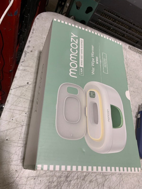 Photo 1 of Momcozy Baby Wipe Warmer, Innovative Spring Design, Large Capacity Wipes Dispenser, Fast and Even Heating, 4 Modes of Temperature Heating Control, Diaper Wipe Warmer with Night Light