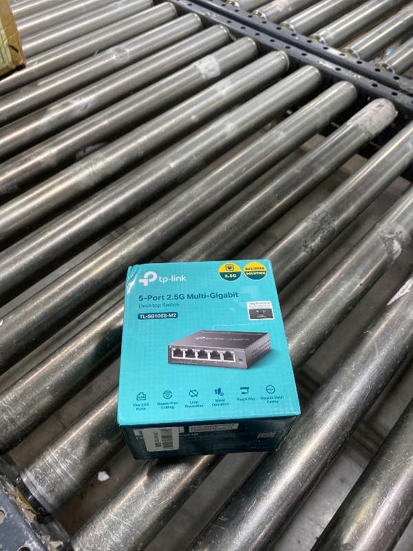 Photo 1 of TP-Link TL-SG105S-M2 | 5-Port Multi-Gigabit 2.5G Ethernet Switch | Unmanaged Network Switch | Ethernet Splitter | Plug & Play | Desktop/Wall Mount | Silent Operation