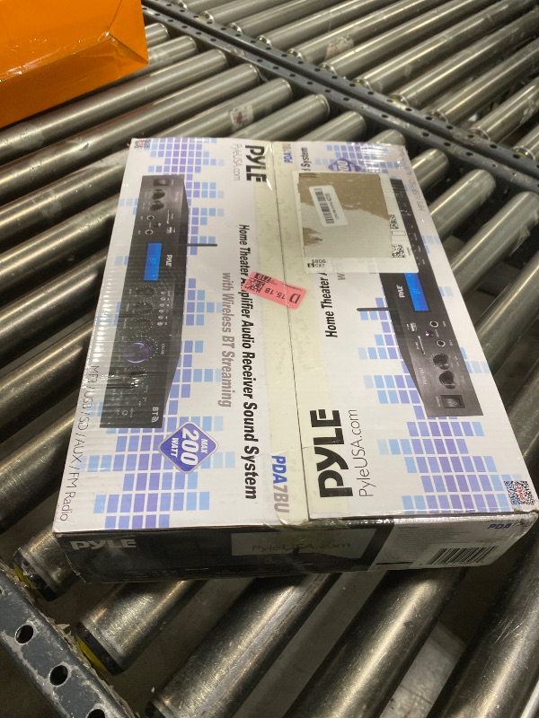 Photo 1 of Pyle 5 Channel Rack Mount Bluetooth Amplifier Receiver - Home Theater Amp, Speaker Amplifier, Bluetooth Wireless Streaming, MP3/USB/SD/AUX/FM Radio, 200Watt, w/Digital ID3 LCD Display from - PDA7BU.5