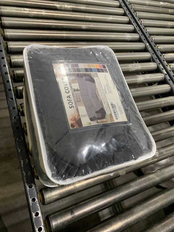 Photo 1 of HDCAXKJ 100% Waterproof Reclining Sectional Couch Covers L Shape Recliner Sofa Cover Washable Quilted Soft Pet Dog Corner Recliner Slipcovers with Pockets (5 Seat and 1 Middle Console, Dark Gray)