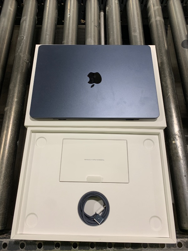 Photo 1 of Apple 2025 MacBook Air 13-inch Laptop with M4 chip: Built for Apple Intelligence, 13.6-inch Liquid Retina Display, 16GB Unified Memory, 512GB SSD Storage, 12MP Center Stage Camera, Touch ID; Midnight