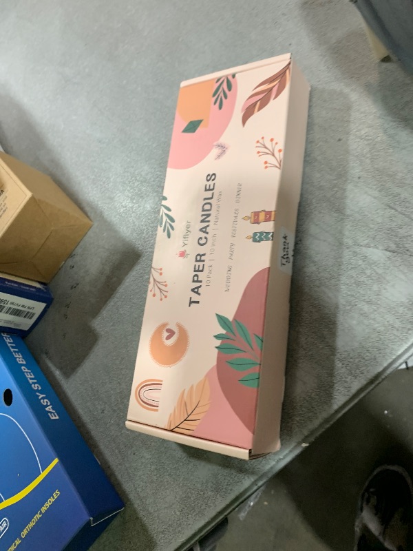 Photo 1 of 10 Inch Baby-Pink Taper Candles for Home Decoration, 10 Pack Unscented Candlesticks for Dinner Wedding Party, Smokeless and Dripless Candle Sticks