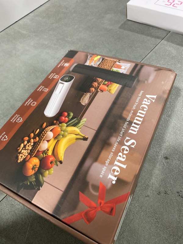 Photo 1 of Natupo Compact Vacuum Sealer for Food (Contains 30 Reusable Seal Bags) Featuring LED Pressure Display, Ultimate Suction Power, Handheld Vacuum Sealer Machine, Portable Food Sealer