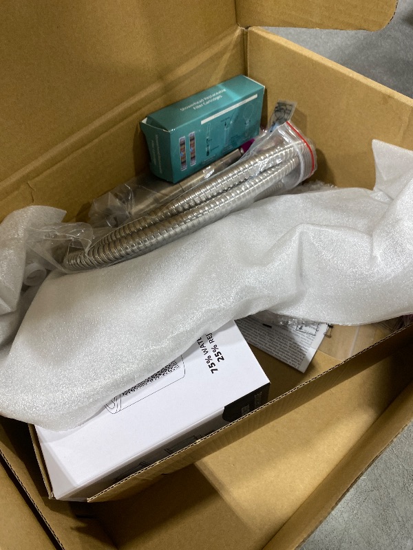 Photo 1 of Hibbent 5-spray Dual Filtered Rainfall Shower Head Combo, High Pressure 13'' Showerhead with 10 Spray Mode Handheld, Easy Reach 4-way Diverter Arm with Pause Mode, 71'' Hose & Holder, Brushed Nickel