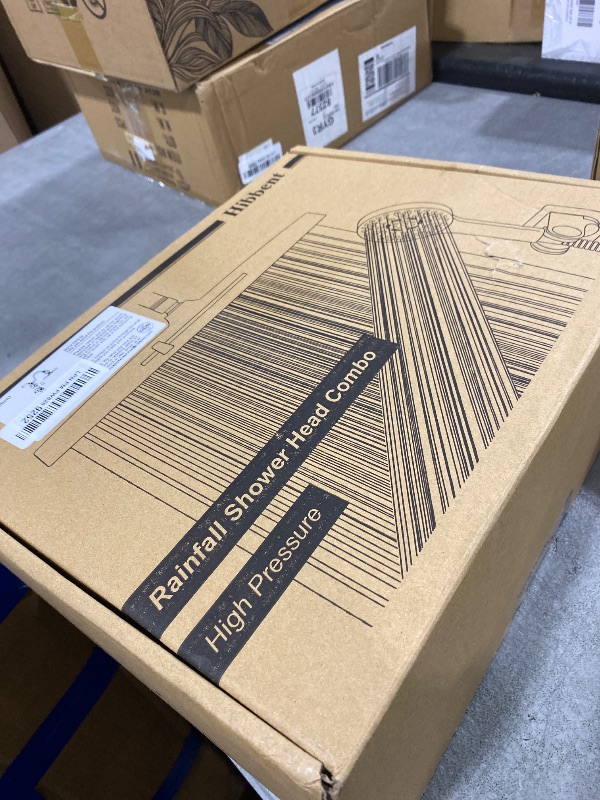 Photo 1 of Hibbent 5-spray Dual Filtered Rainfall Shower Head Combo, High Pressure 13'' Showerhead with 10 Spray Mode Handheld, Easy Reach 4-way Diverter Arm with Pause Mode, 71'' Hose & Holder, Brushed Nickel