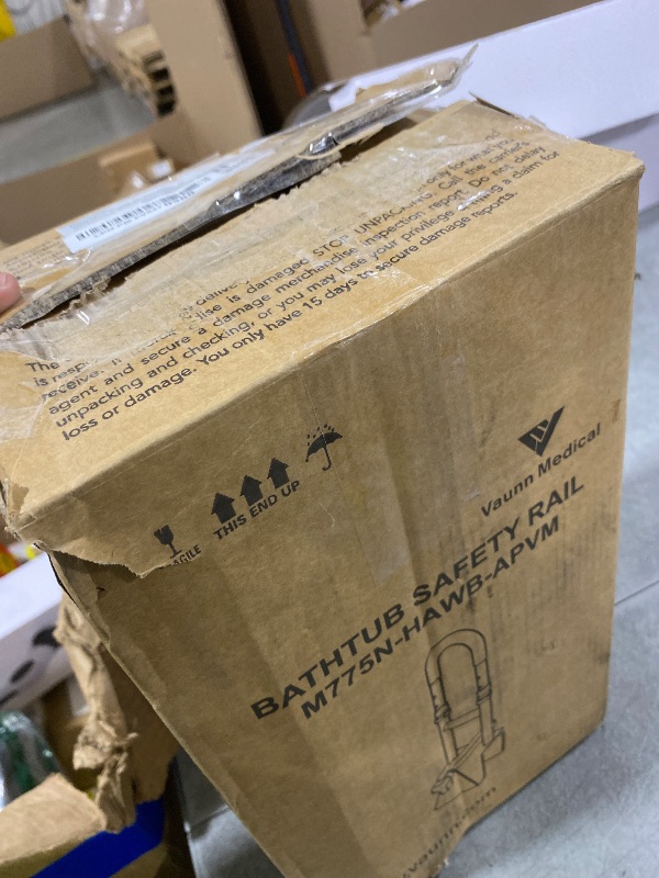 Photo 1 of Vaunn Medical Bathtub Handle Grab Bar and Safety Rails for Seniors, Height Adjustable Tub Handles