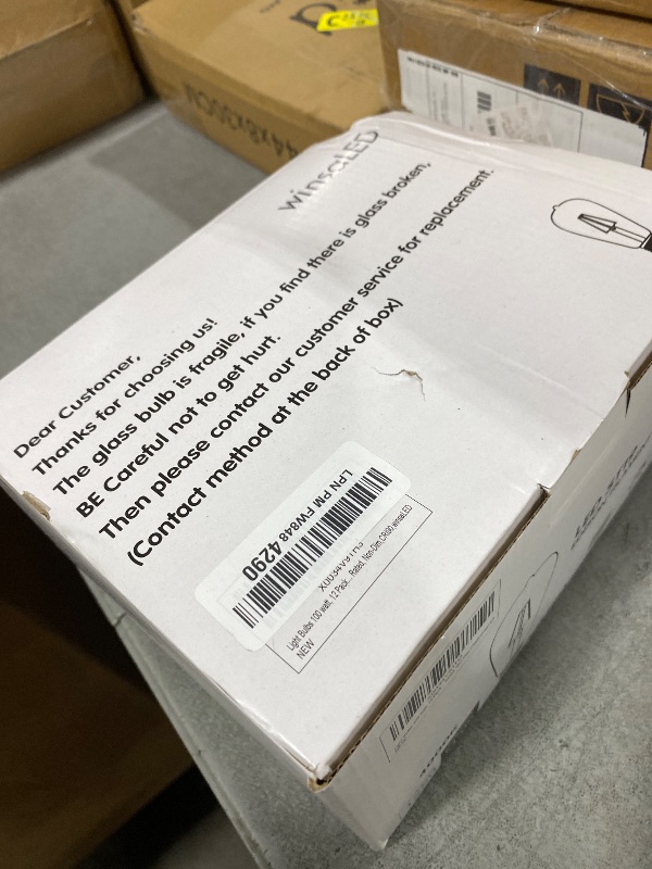 Photo 1 of 100 Watt LED Bulb, 12 Pack 9W LED Edison Light Bulbs 100 Watts Incandescent Bulbs Equivalent, 4000K Cool White with E26 Standard Base, 120V Input, 1250LM High Brightness, CRI 90, Not Dimmable