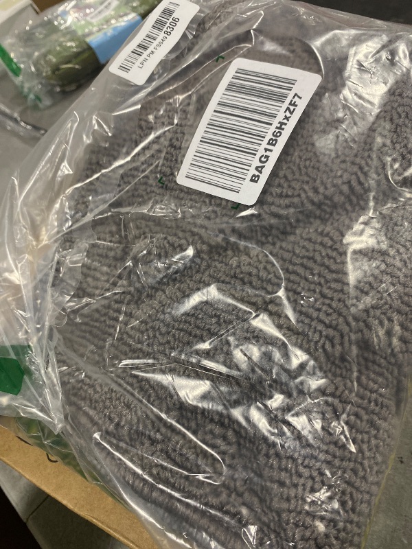 Photo 1 of hicorfe Front Door Mat Outside Entrance,32"x40" Absorbent Muddy Dirt Resist Welcome Door Mats Outdoor Indoor,Stain and Fade Resistant,Non Slip Backing Entry Mat Doormat for Entryway(Grey)