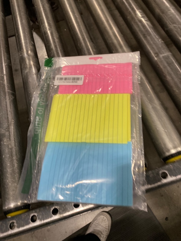 Photo 1 of (12 Pack) Lined Sticky Notes 4x6 in,Large Notepads with Lines,Ruled Stickies Super Sticking Power,Office School Memo Note Pads Bright Colors,Post on Windows Doors,Recyclable,Easy to Write on