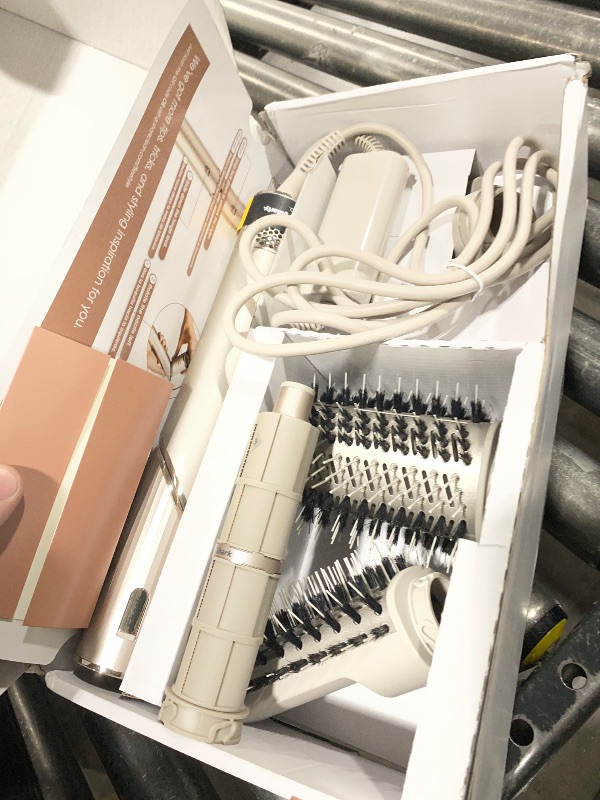 Photo 1 of Shark FlexStyle Air Styling & Drying System, Powerful Hair Dryer Brush & Multi-Styler with Auto-Wrap Curlers, Paddle Brush, Oval Brush, Concentrator Attachment, Stone, HD430