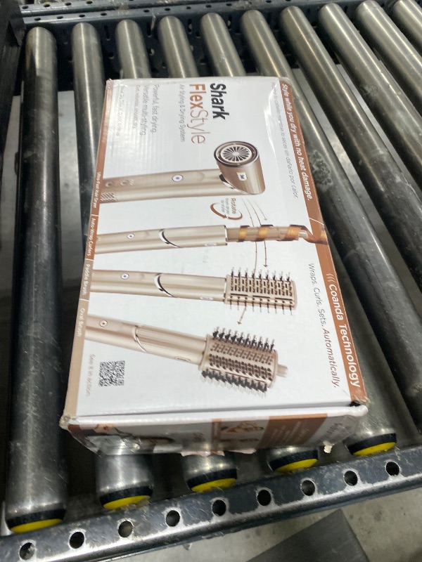 Photo 1 of Shark FlexStyle Air Styling & Drying System, Powerful Hair Dryer Brush & Multi-Styler with Auto-Wrap Curlers, Paddle Brush, Oval Brush, Concentrator Attachment, Stone, HD430