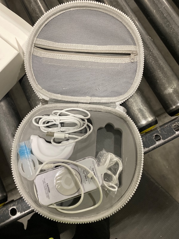 Photo 1 of GLO Science So Brilliant Tooth Whitener Set – Unique Heat Technology for Fast, Sensitivity Free Teeth Whitening – Patented Mouthpiece with LED Light, Gel Pods with 6% HP, Lip Balm, & Travel Case