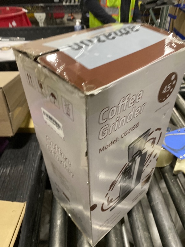 Photo 1 of COFIBREWS Burr Coffee Bean Grinder for Home Use with 45 Precise Grinding Settings, Espresso Grinder with Height Adjustable Funnel Stand, LED Touch Panel, Anti-static Design, Micro Switch User Friendly