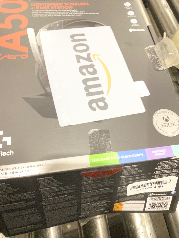 Photo 1 of ASTRO Gaming A50 Wireless Headset with Base Station Gen 4, USB Radio Frequency, Unidirectional Microphone Headphones, Compatible with PS4, PS5, PC Windows, Mac, Black (Renewed)