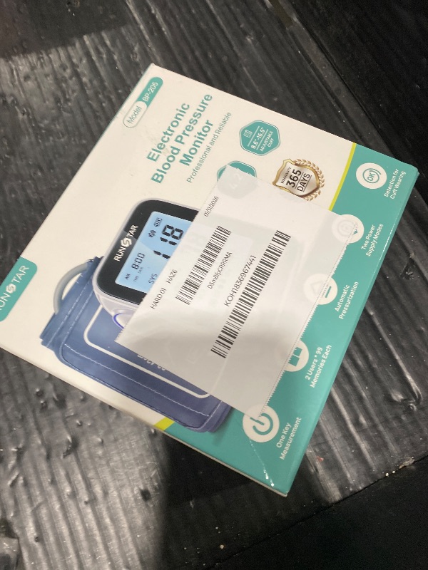 Photo 1 of RunStar Upper Arm Blood Pressure Monitor with Wide Range Cuff (8.6'' -16.5'') for Home Use FSA&HSA Eligible, Automatic Digital BP Machine with Storage Bag, 2x99 Reading Memory