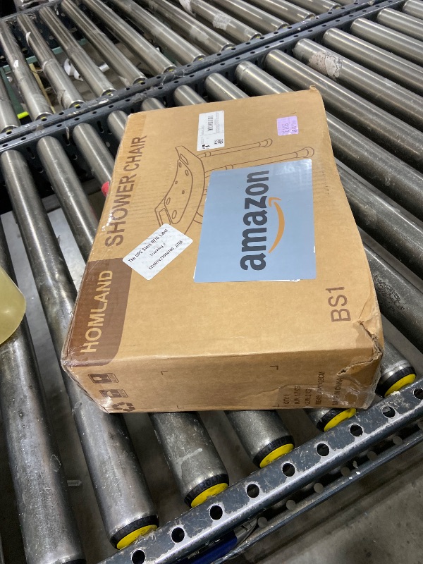 Photo 1 of HOMLAND Shower Chair for Inside Shower, 400 lbs Adjustable Shower Stool with Suction Feet, Shower Seat for Inside Tub Bathroom Bench Bath Chair for Elderly and Disabled - Light Blue