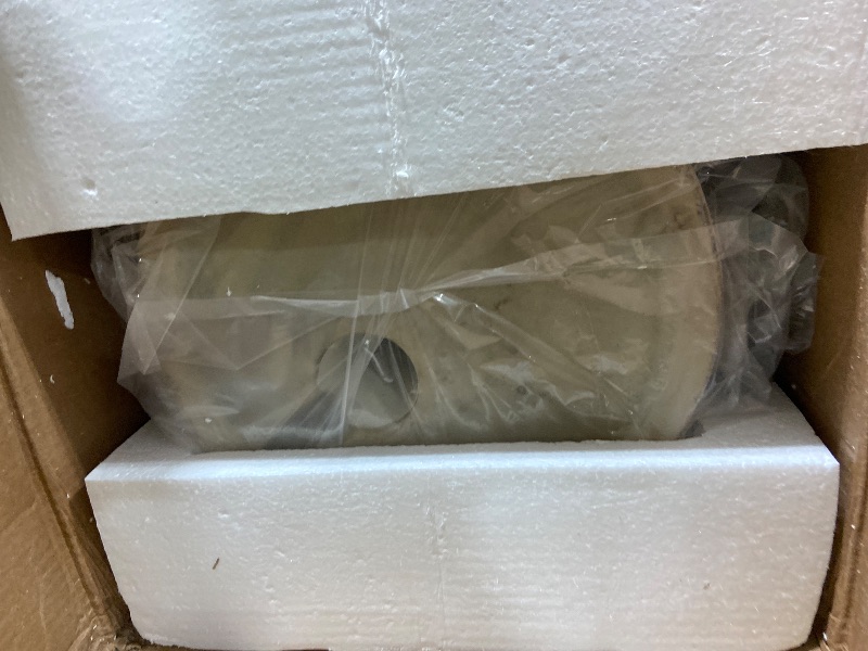 Photo 1 of Glitzhome Decorative Tiered Outdoor Water Fountain with LED Light, Curved Waterfall Fountain with Stone Planter, Faux Terrazzo Spiral Shaped Fountains for Garden Deck Patio Porch, 31.25”H