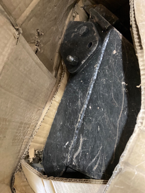 Photo 1 of 7.87" Narrow Mini Excavator Attachments Digging Bucket – Hardened Steel Teeth, 3.54" Center Wheelbase, 0.98" Pin Hole, Includes 2 Link Pins