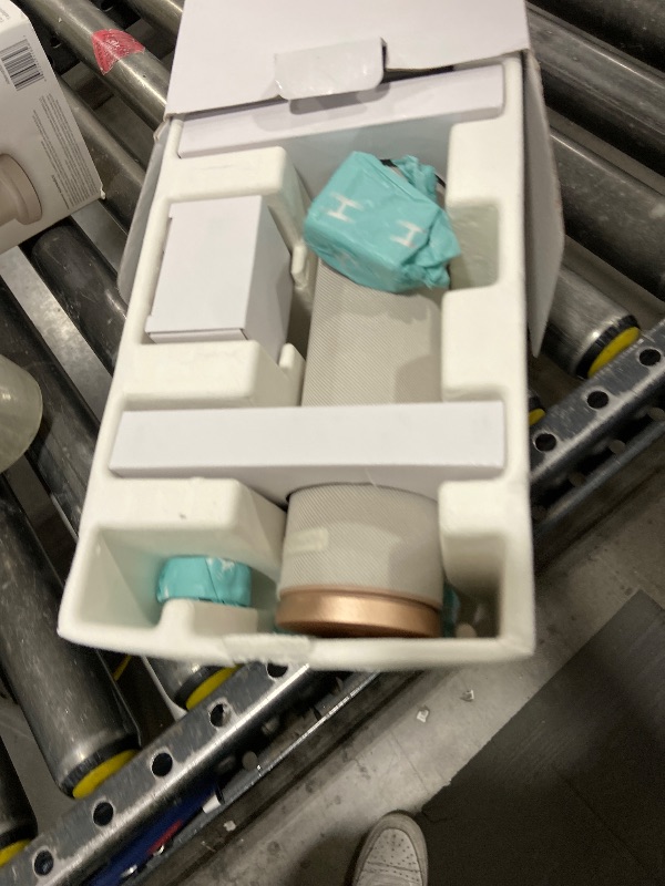 Photo 1 of Homedics SereneScent Fabric Rechargeable Waterless Diffuser, Use with Homedics SereneScent Oil 120ml (Sold Separately) Cordless Aromatherapy, Adjustable Mist & Timer, 6 Calming Lights, Grey