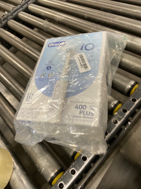 Photo 1 of Oral-B iO Deep Clean Rechargeable Electric Toothbrush, White, iO Series 3 Limited, 2 Brush Heads, Travel Case, Pressure Sensor, 3 Cleaning Settings, 2-Minute Timer