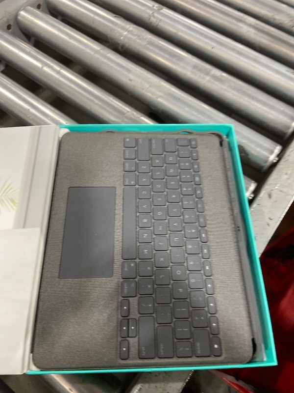 Photo 1 of Logitech Combo Touch iPad Pro 12.9-inch (5th, 6th gen - 2021, 2022) Keyboard Case - Detachable Backlit Keyboard with Kickstand, Click-Anywhere Trackpad, Smart Connector - Oxford Gray; USA Layout