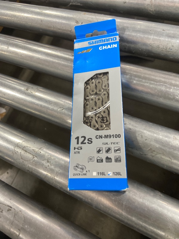Photo 1 of Shimano XTR CN-M9100 XTR Chain, with Quick Link, 12-Speed, 126L, SIL-TEC