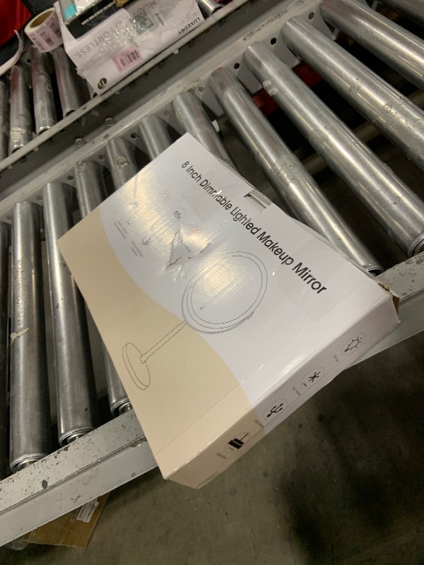 Photo 1 of Lighted Makeup Mirror, 3000 mAh Rechargeable Double Sided Magnifying Vanity Mirror with 3 Colors, 1x/10x, 360° Rotation , Brightness Adjustable Magnification Cosmetic Light up Mirror, Women Gift