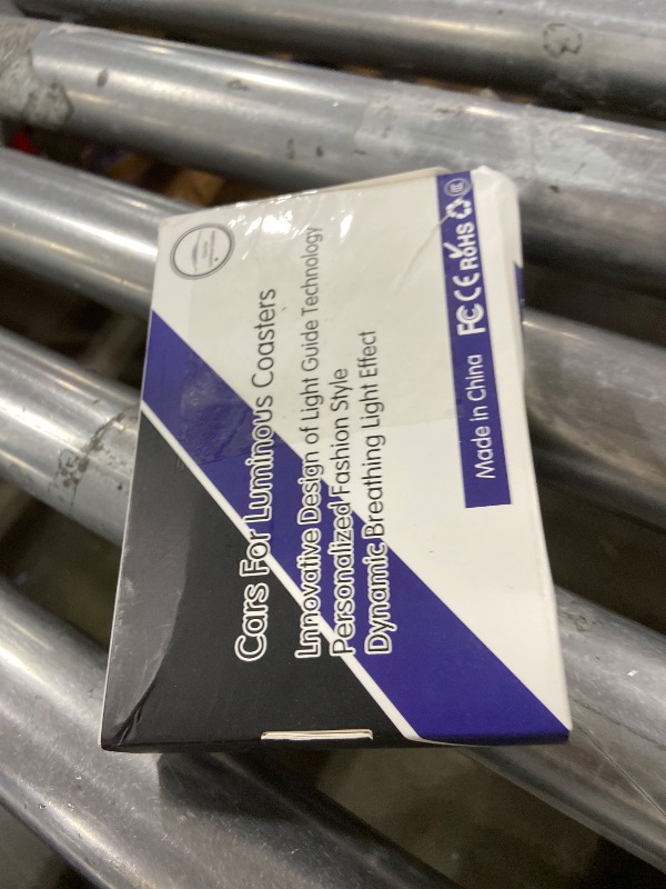 Photo 1 of *INCOMPLETE** Lanvee LED Cup Holder Lights Compatible with Tesla Model 3/Y/S/X/Cybertruck Juniper/Highland, 7 Color-Changing Rechargeable Car Cup Coasters with USB Charging for Tesla Interior Accessories