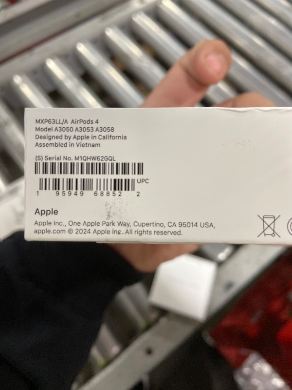 Photo 1 of Apple AirPods 4 Wireless Earbuds, Bluetooth Headphones, Personalized Spatial Audio, Sweat and Water Resistant, USB-C Charging Case, H2 Chip, Up to 30 Hours of Battery Life, Effortless Setup for iPhone