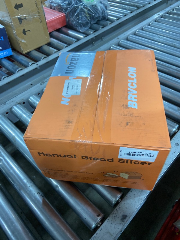 Photo 1 of **INCOMPLETE, SEE NOTES** Manual Bread Slicer for Homemade Sourdough Bread, Metal Guide & Adjustable Thickness, Hand Crank Bread Slicer – Upgraded Model, Gift Packaging & Stainless Steel Blade