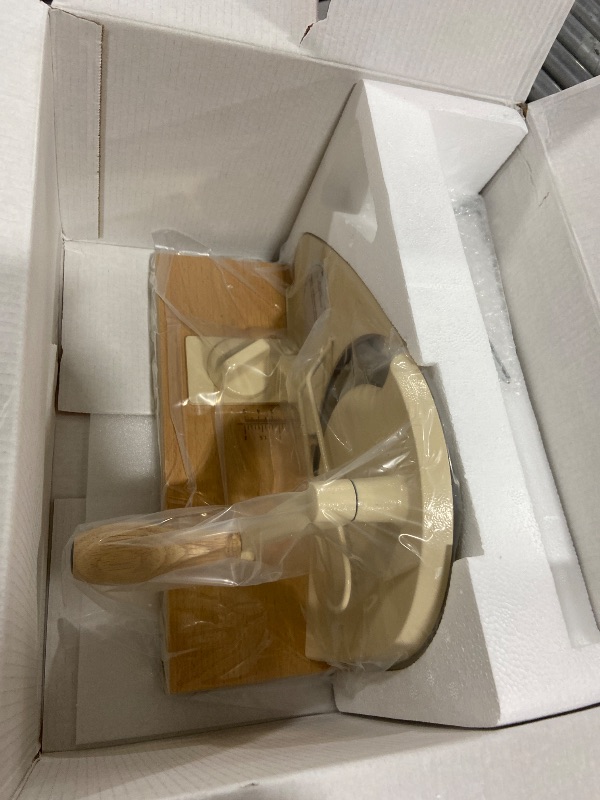 Photo 1 of **INCOMPLETE, SEE NOTES** Manual Bread Slicer for Homemade Sourdough Bread, Metal Guide & Adjustable Thickness, Hand Crank Bread Slicer – Upgraded Model, Gift Packaging & Stainless Steel Blade