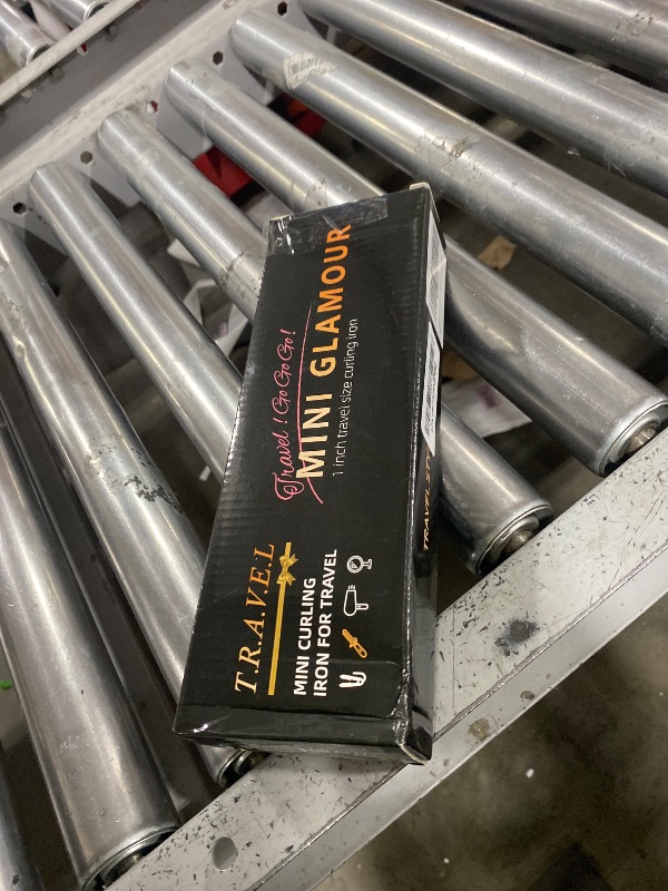 Photo 1 of 1 Inch Mini Travel Curling Iron, 100-240V Travel Dual Voltage Curling Iron for Short Hair with 5 Heat Settings, Small Curling Wand with Temperature Memories and Lock, Rose Gold