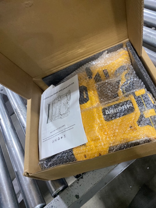 Photo 1 of Cordless 2" Brad Nailer Compatible with Dewalt 20V Battery (No Battery), 2-in-1 Electric Nail Gun/Staple Gun, 18 Gauge Nail Gun Battery Powered with 1000 Nails for Wood Carpentry