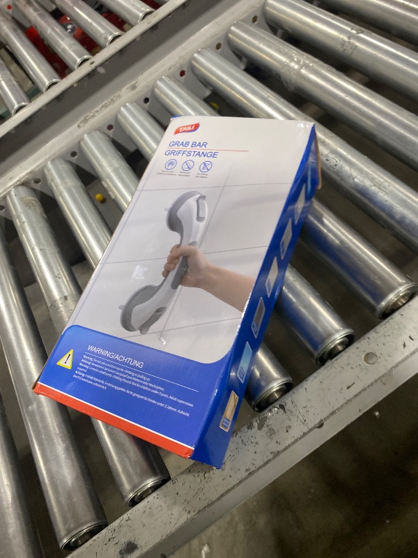 Photo 1 of TAILI Shower Grab Bar, 2 Pack 12 Inch Suction Grab Bars for Bathtubs and Showers for Elderly, Shower Handle for Seniors Bathroom Safety Grip, No Drilling Removable,Grey