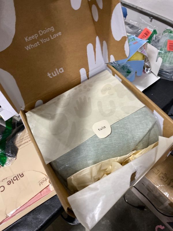 Photo 1 of Baby Tula Explore Carriers - Breathable Baby Carrier Newborn to Toddler - Adjustable Toddler Carrier - Multiple Ergonomic Positions Front and Back - Ergonomic Fit for 7-45 lb - Linen, Spruce