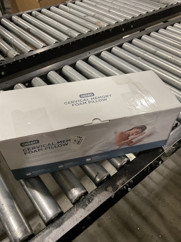 Photo 1 of Osteo Cervical Pillow for Neck Pain Relief, Hollow Design Odorless Memory Foam Pillows with Cooling Case, Adjustable Orthopedic Bed Pillow for Sleeping, Support for Side Back Sleepers