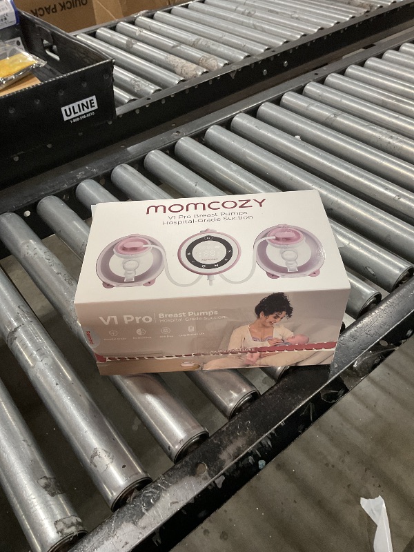 Photo 1 of Momcozy Breast Pump V1 Pro Hospital-Grade, Hands-Free & Portable Wearable Pump, Upgraded Electric Pump with 3 Fine-Tuned Rhythms|15 Levels, Come with Leak-Proof DoubleFit Flange, Cozy Red.LPNPMFS9512864