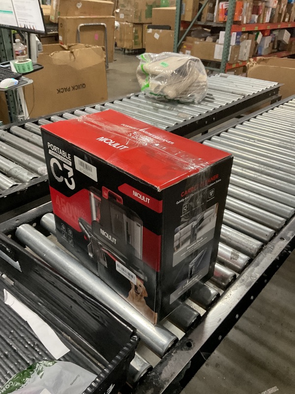 Photo 1 of Upholstery Cleaner Machine, 15Kpa Deep Clean for Carpet, Couch, Car Seats, Stairs, with Cleaner Solution, 1050ml Clean/500ml Dirty Water Tank, Lightweight Spot Cleaner Machine for Pets