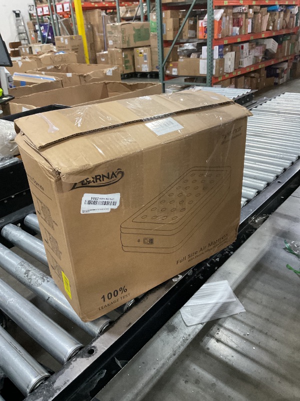 Photo 1 of Zearna Full Size Air Mattress with Built in Pump, 18" Raised Comfort Air Bed, Upgraded Flocked Top Blow up Mattress with Carrying Bag, Inflatable Mattress for Guests & Home, AirBed, 650 lbs Max