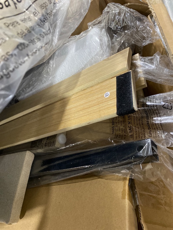 Photo 1 of KING BED FRAMED - FOR PARTS ONLY 